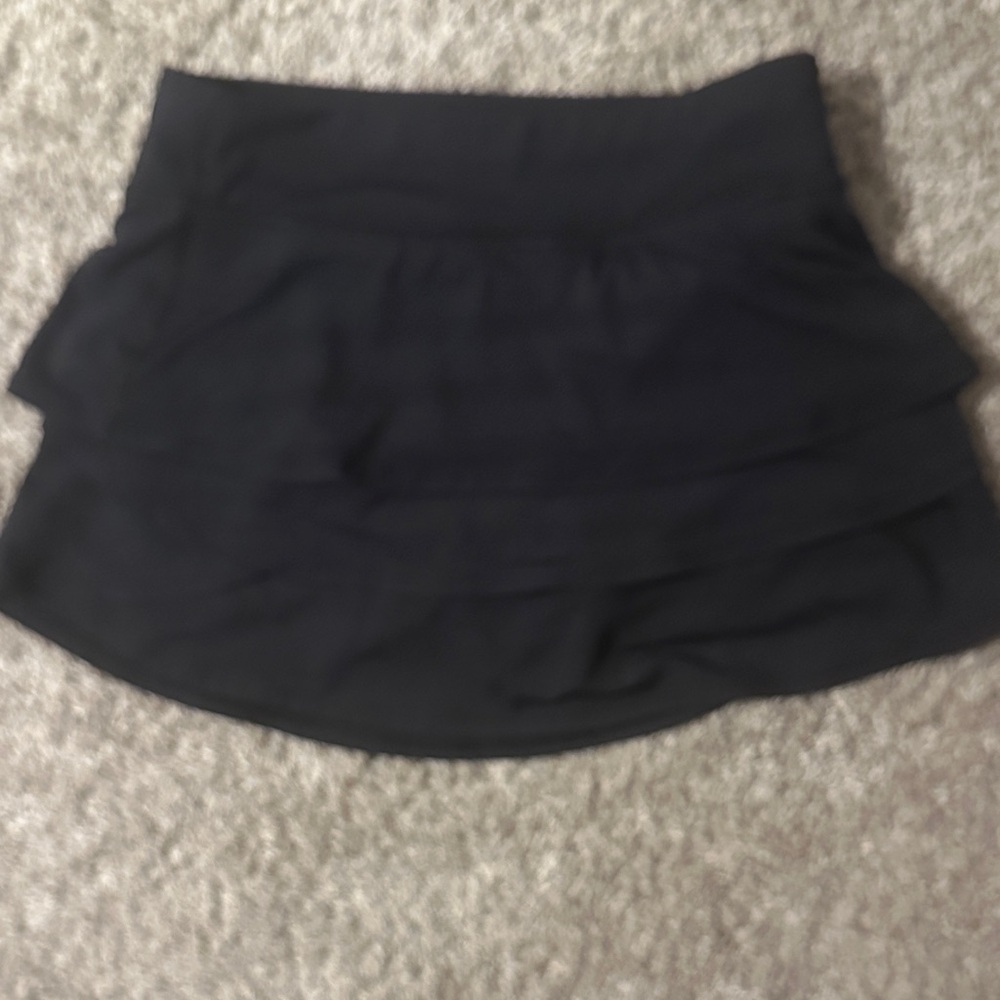 Athleta Black Tiered Skort